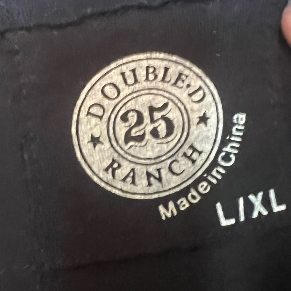 Double D Ranch Black Poncho with Floral Embroidery - Picture 2 of 3